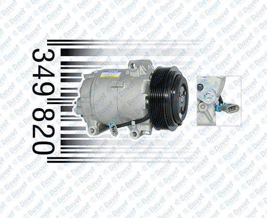 KALE 349820 Klima Kompresoru Renault Megane Ii / Scenic Ii / Grand Scenic Ii [7pk - V Kayis Kasnagi] [119mm]  ####